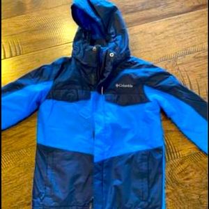 Columbia ski jacket and omni heat fleece